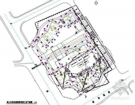 活动区平面图资料下载-[云南]高层住宅施工组织设计(现场平面图)