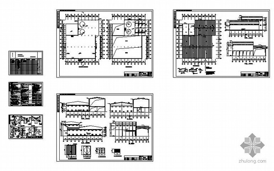高低跨车间建筑资料下载-某高低跨车间全套图纸