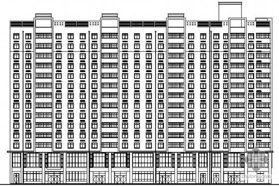 商住水暖电资料下载-[西安]某工贸公司居住小区高层住宅楼建筑结构水暖电建筑施工图