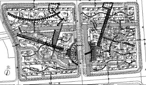 多层住宅小区规划平面资料下载-某住宅小区规划方案