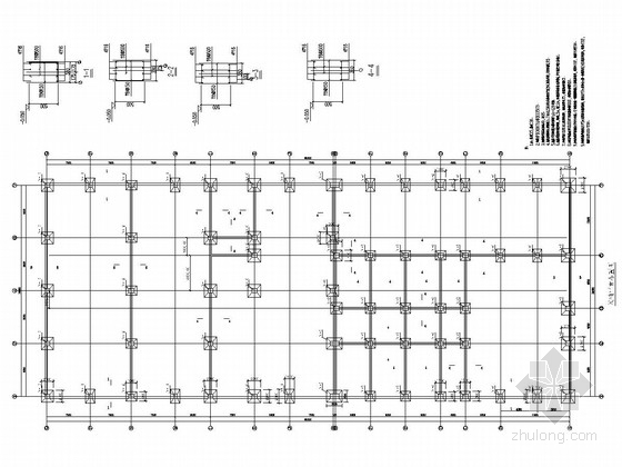 4S店建筑结构施工图资料下载-上海大众4S店钢结构施工图（局部两层）