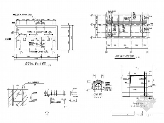 新建水厂取水泵房值班室及控制室结构施工图-梁配筋图 