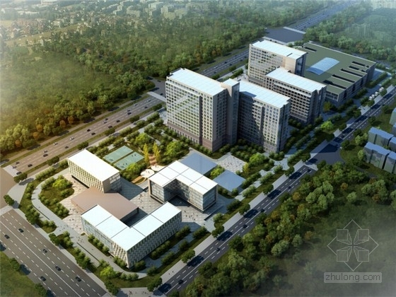 医院绿化方案设计文本资料下载-[遂宁]现代多层市级医院建筑方案设计文本