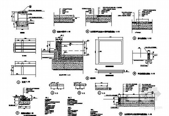 条石坐凳CAD详图资料下载-方形座凳施工详图