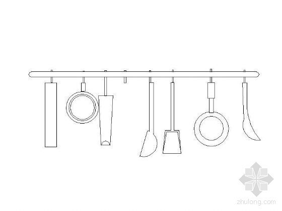 cad厨房工具资料下载-厨房用具图块