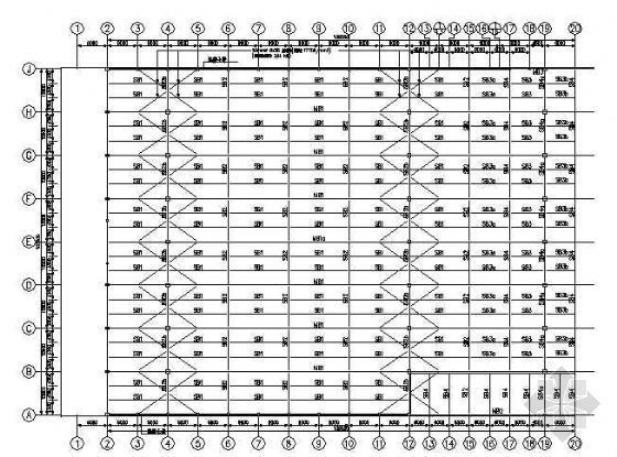 屋面支撑平面图资料下载-某轻钢屋面施工图一套