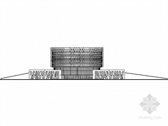 信息中心施工设想资料下载-[武汉]某大学七层图文信息中心建筑施工图