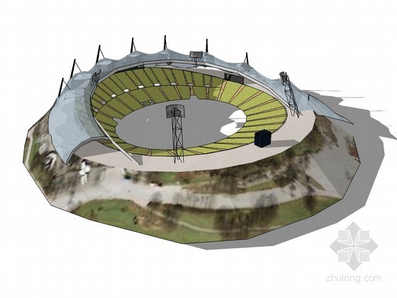 福州奥林匹克体育中心模型资料下载-慕尼黑奥林匹克体育场