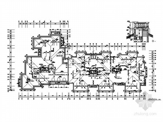 [杭州]西湖区某四层法式奢华花园洋房建筑施工图-图7