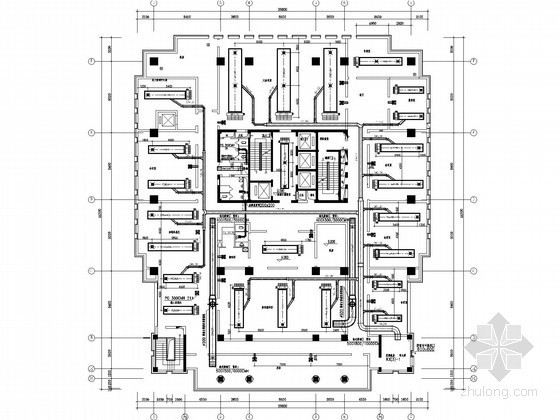 餐厅消防图例资料下载-高层办公建筑空调通风系统设计施工图（含消防设计）