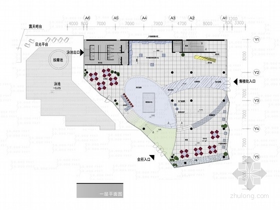 高档展厅装修资料下载-[长沙]城市地标尊贵高档国际公寓及会所设计装修方案图