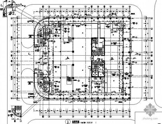 [深圳市福田中心区]某高层商务中心大厦建筑施工套图（骑楼、修改单、另有配套营销中心图纸）- 