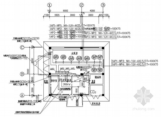 水泵房系统图dwg资料下载-深圳某水泵房水电图纸