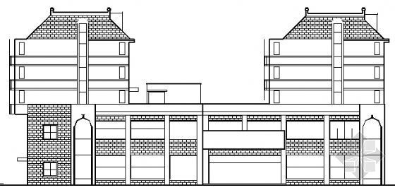 2层管理房建筑图资料下载-某五层商住楼建筑图