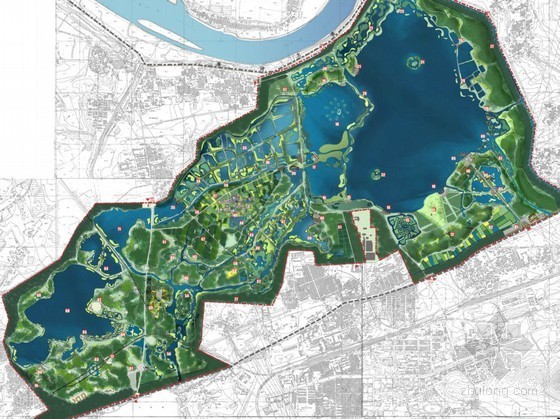 湿地保护利用规划设计方案资料下载-[淮南]湿地公园规划设计方案（二）
