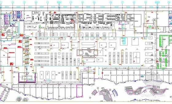 商业硬铺广场平面图资料下载-[内蒙古]综合商业广场弱电平面图