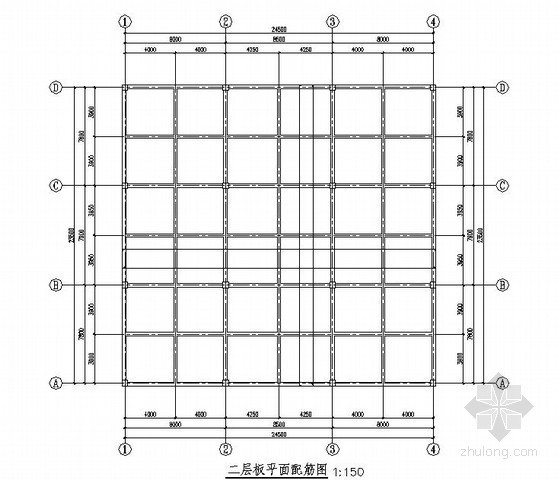 四层框架结构独立基础资料下载-两层框架结构别墅结构施工图（独立基础 2012年）