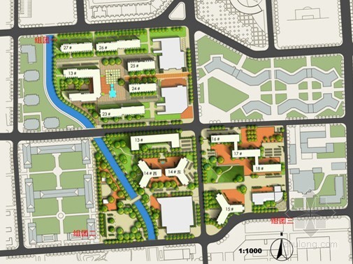 清华大学规划及城市设计资料下载-[清华大学]校园规划及城市设计方案-第一组