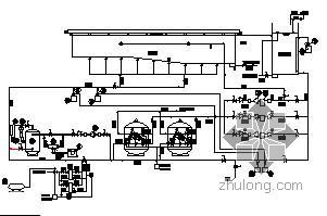 游泳池设备机房资料下载-某游泳池循环水流程、设备、管道布置图