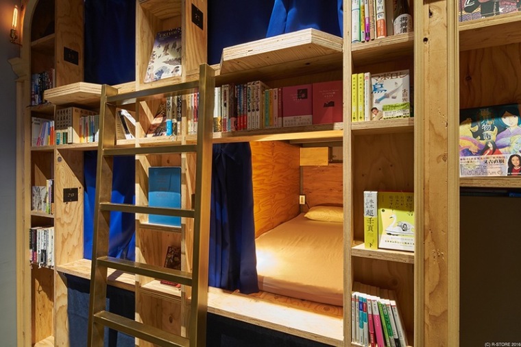 日本京都新开一家书店，不仅能看书还能睡觉-Book & Bed in Kyoto