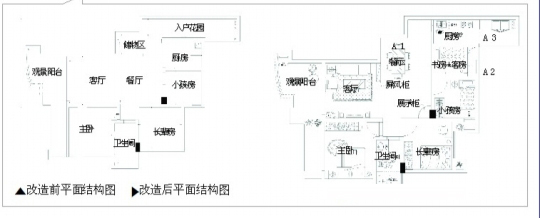 带衣帽间和书房的主卧资料下载-轻松多出书房兼客卧，只要厨房挪出去三房变四房