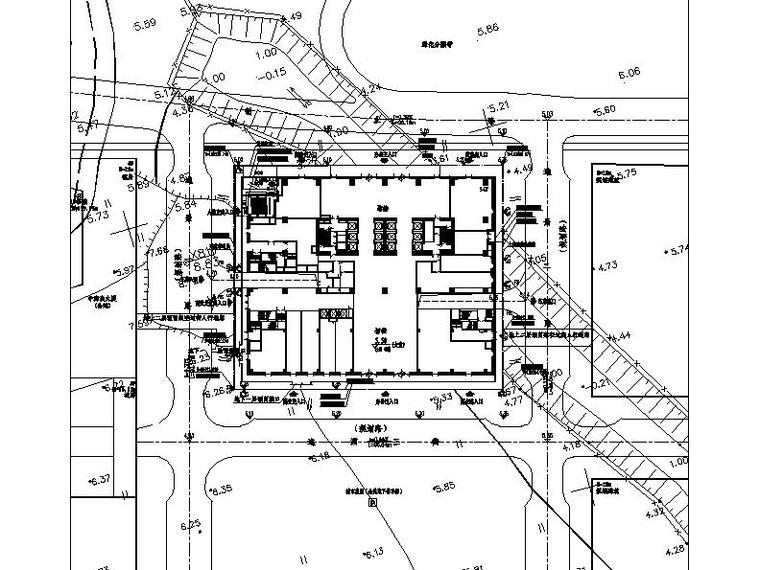 [合集]3套超高层核心筒结构办公楼建筑施工图-3套超高层核心筒结构办公楼建筑平面图