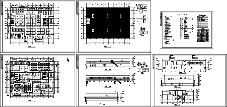 多层康体中心建筑设计资料下载-多层文体休闲中心建筑设计CAD