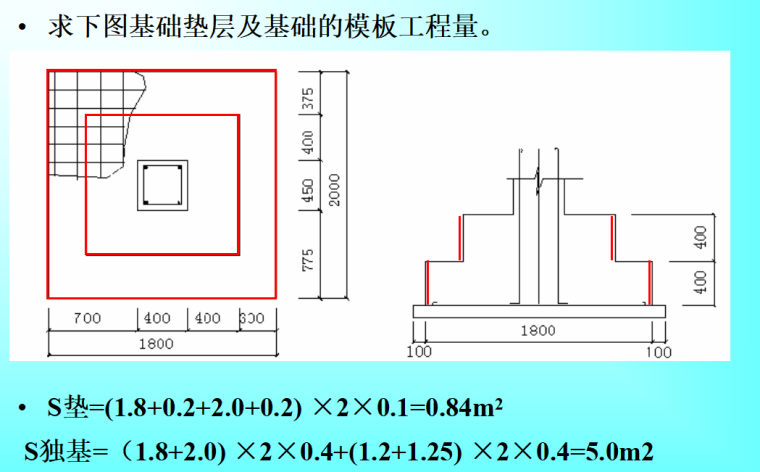 [全国]模板工程量计算规则（共101页）-模板工程量计算实例