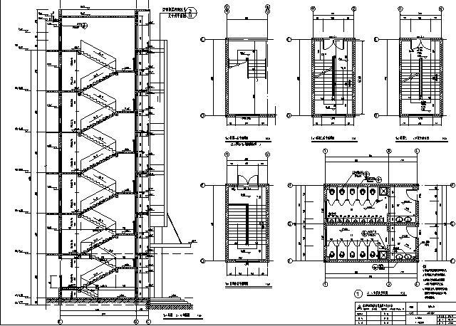 永州市一中综合楼项目-楼梯详图