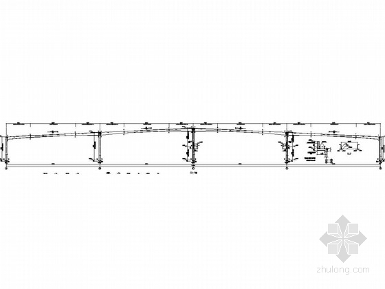 三跨结构的图资料下载-4连跨钢结构施工图