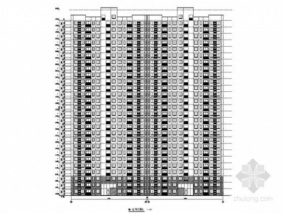 住宅楼建筑总平图资料下载-[合肥]27层剪力墙结构住宅楼建筑结构施工图（CFG桩）