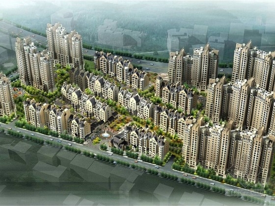 现代高层住宅规划资料下载-[江苏]现代风格高层住宅区规划设计方案文本（中英双语文本）