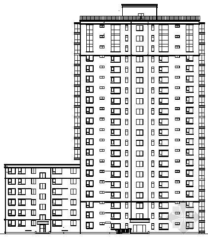 文教建筑方案资料下载-某二十层文教大院住宅建筑施工图