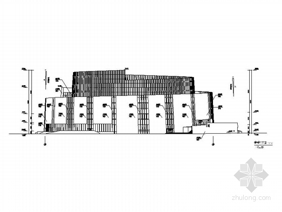[辽宁]大型艺术中心建筑施工图（甲级设计院 图纸精细 值得参考）-大型艺术中心建筑剖面图