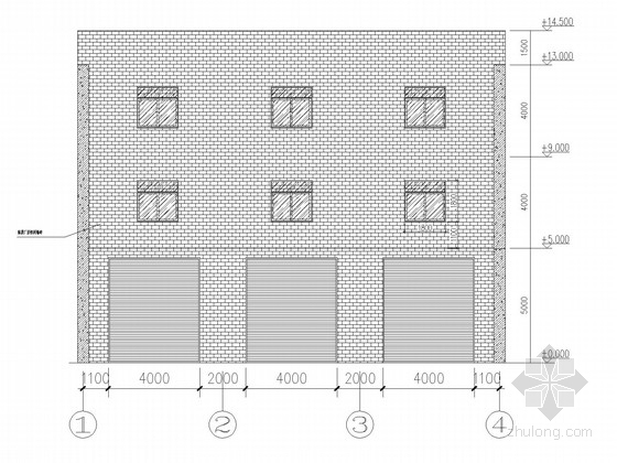 三层钢框架结构施工图资料下载-三层钢框架仓库结构施工图