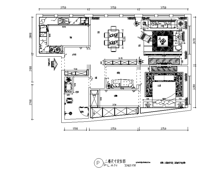 后现代设计餐厅资料下载-[重庆]灰色调后现代风格自建房三居室住宅设计施工图（附效果图)