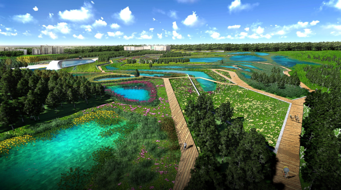 公园花海绿化景观设计资料下载-[吉林]”湿地花海“国家湿地公园景观设计方案