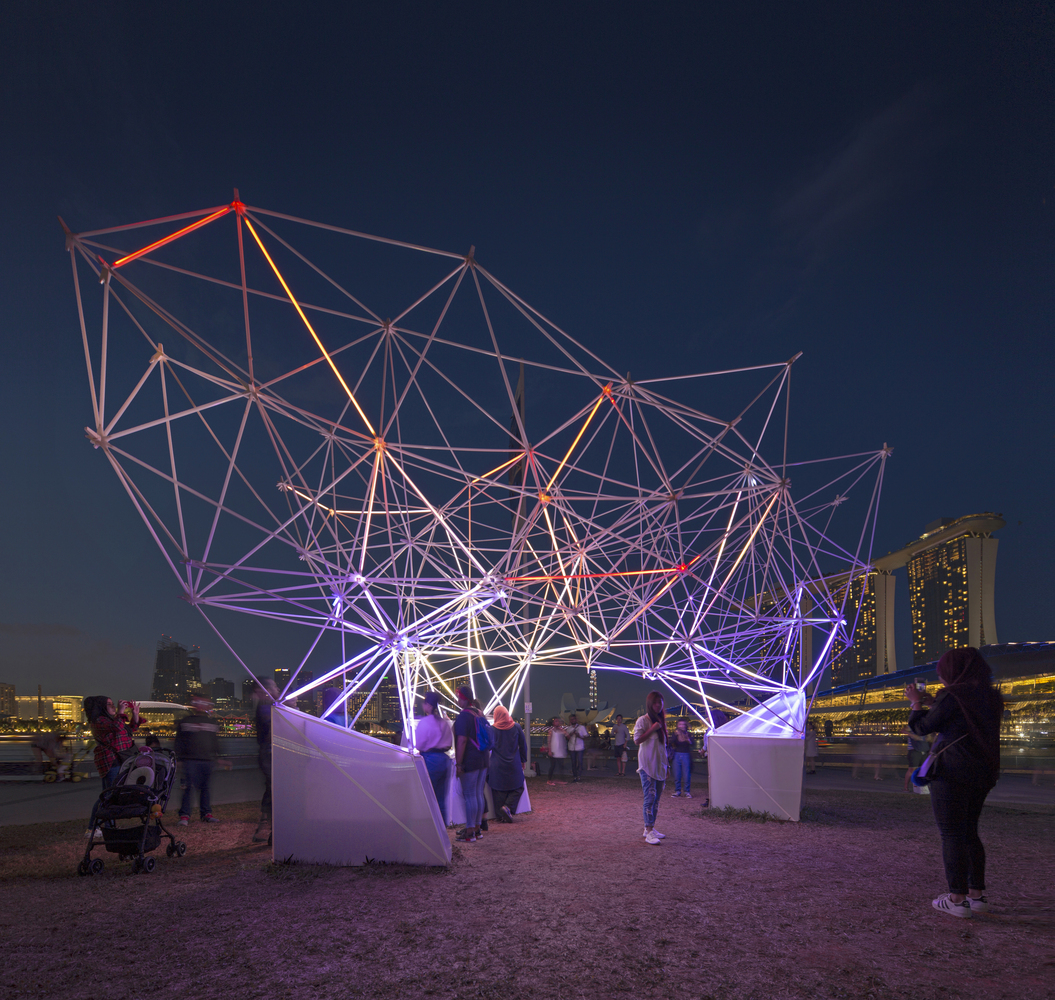 3d光雕塑装置艺术