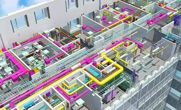 电动推拉门3d模型资料下载-MEP链接模型(机电)