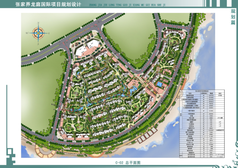 [湖南]张家界龙庭国际项目规划建筑设计方案文本-总平面