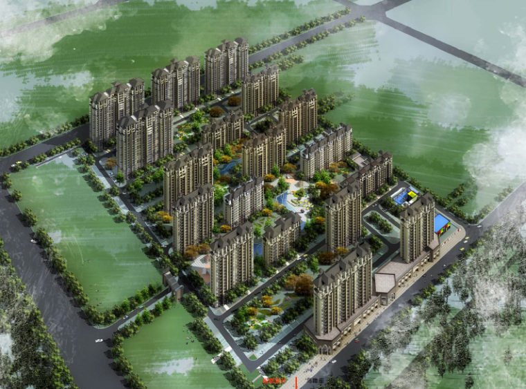 卡迪夫大卫摩根住宅资料下载-[北京]孔雀大卫城住宅小区规划设计方案文本