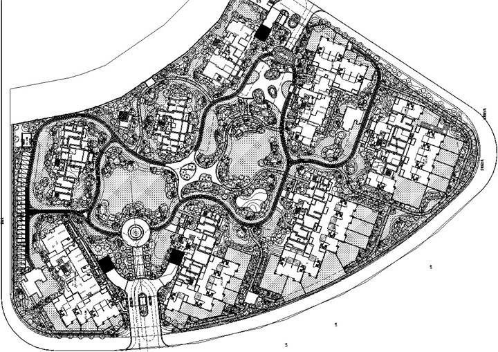 著名居住区规划资料下载-[福州]ART-DECO风格居住区景观二期工程施工图（著名地产公司）