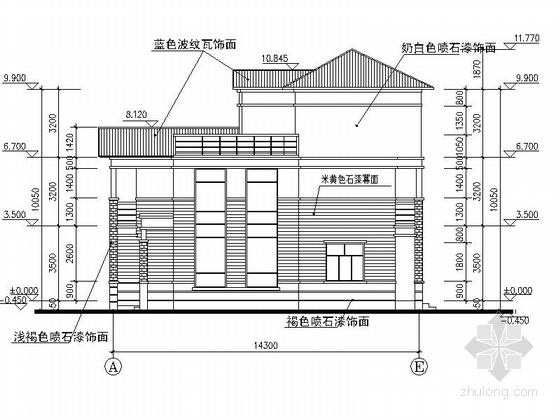 [合集]7套新农村自建房建筑施工图（含效果图）-7套新农村自建房建筑立面图