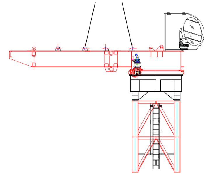 50塔吊安装方案资料下载-[天津]双塔办公楼工程B塔楼ZSL500型塔吊安装方案
