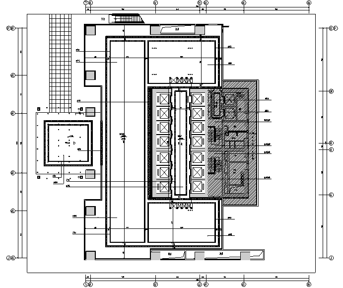 [广东]佛山知名地产甲级写字楼及样板间设计施工图（附效果图）-地面铺装图