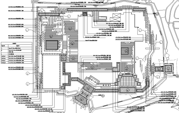 庭园施工图设计资料下载-[安徽]高档住宅别墅私家庭院景观设计施工图