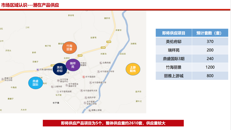 长宁县中央公园城营销方案-潜在产品供应