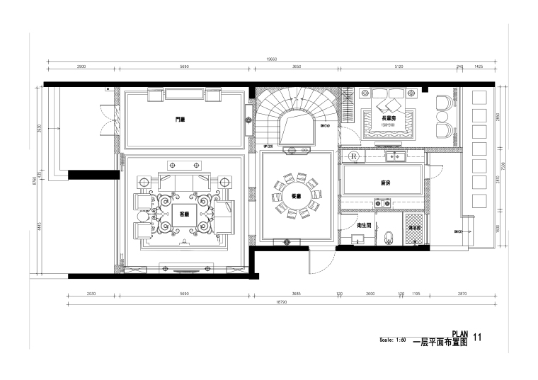 客厅欧式设计效果图资料下载-欧式风格公馆别墅设计施工图（附效果图）