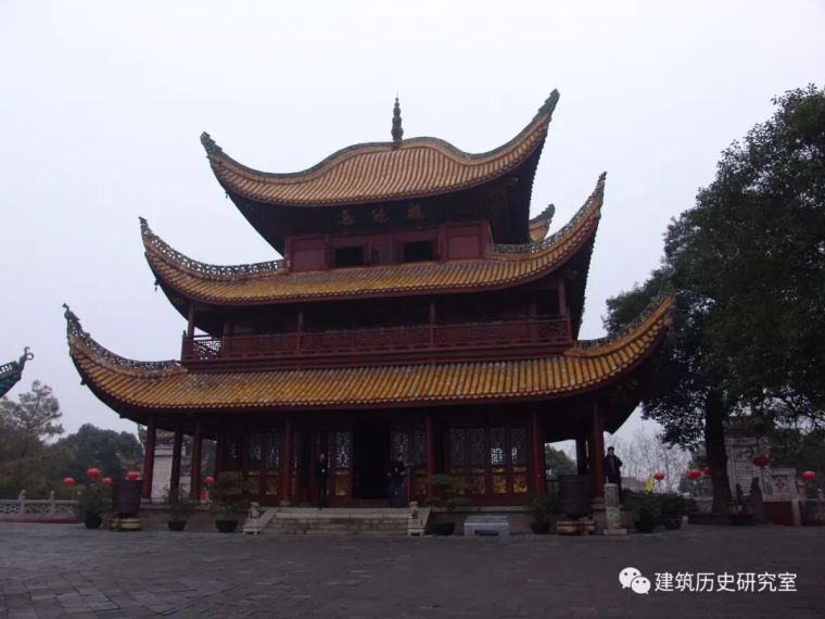中国古代楼阁cad资料下载-|略论界画岳阳楼的建筑形制