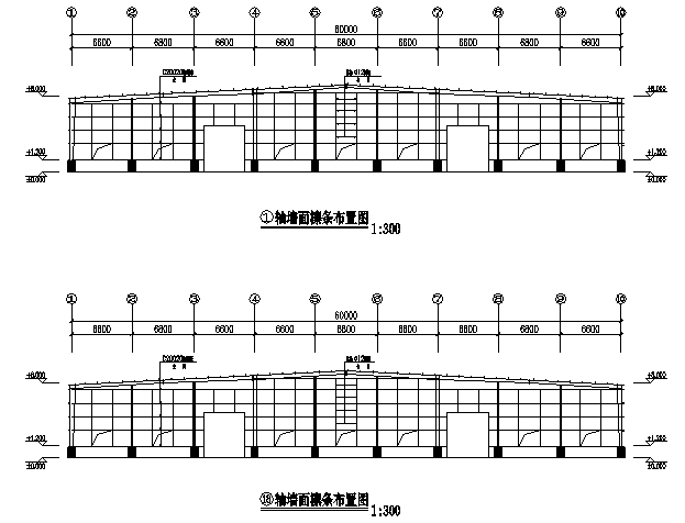 南靖单层单山单跨门式刚架钢结构工程方案（CAD，十四张）_4